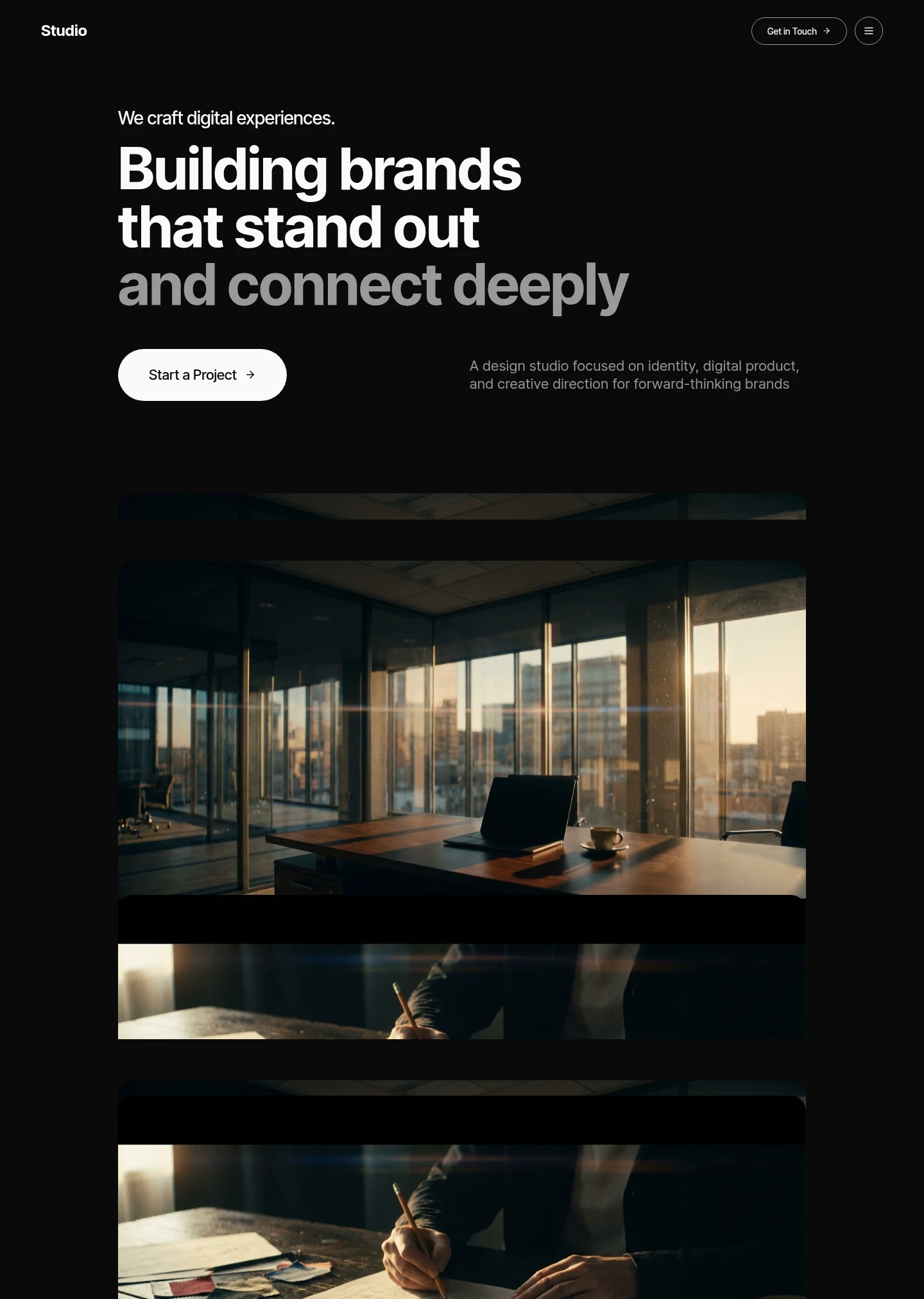 Burnish website design style preview